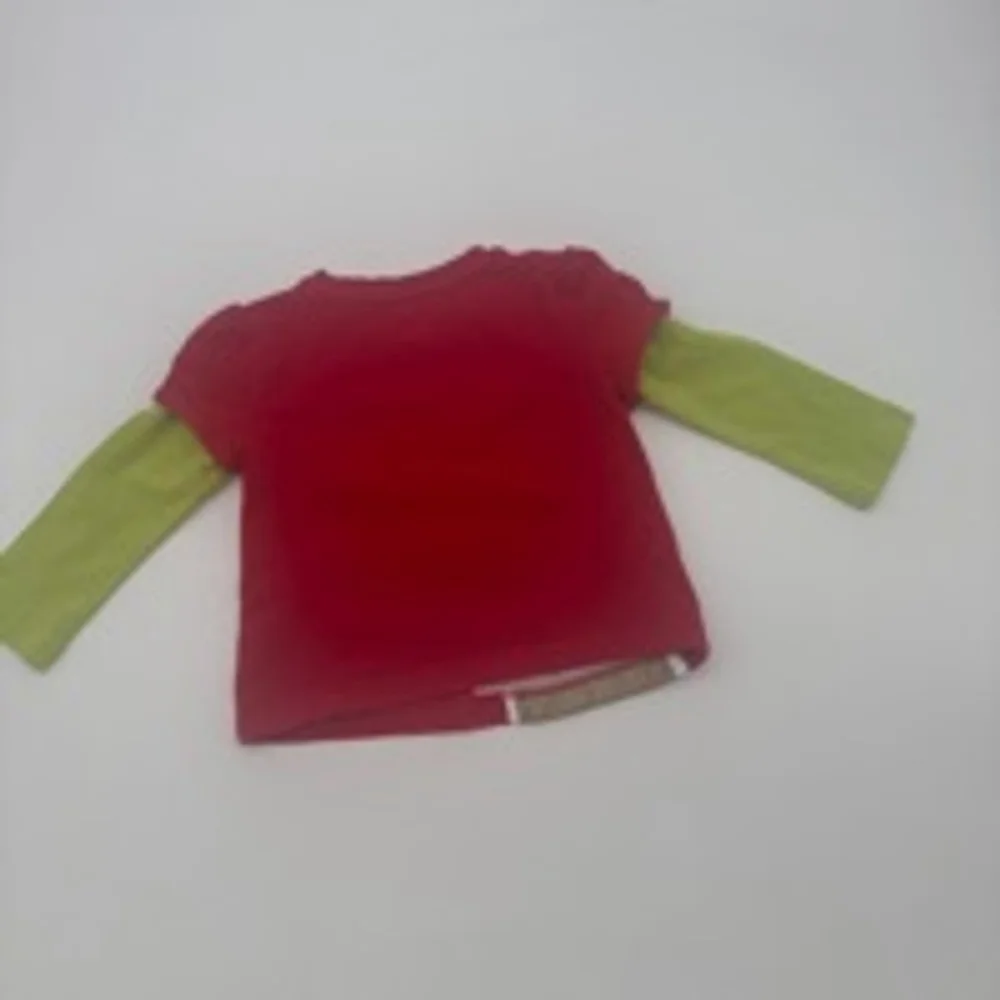 JK Top Size 18M Red and Green Long Sleeve Gingerbread